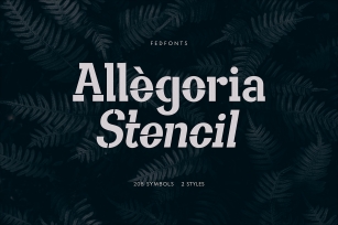 Allegoria Stencil Font Download