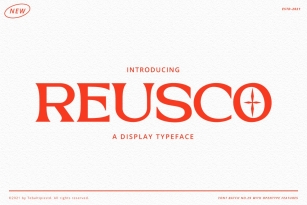 Reusco Display Font Download