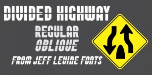 Divided Highway JNL Font Download