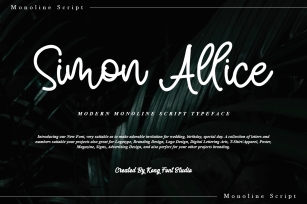 Simon Allice Font Download