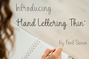 Hand Lettering Thin Font Download