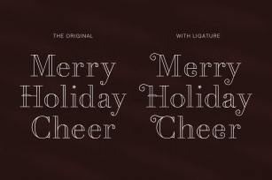 Cholas Modern Christmas Display Font Download