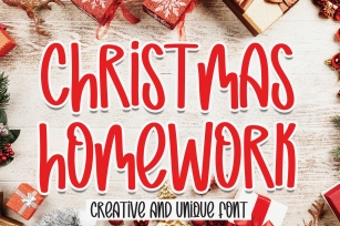 Christmas Homework Font Download