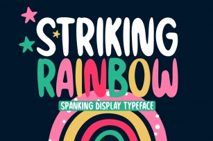 Striking Rainbow Font Download