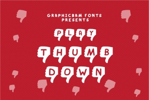 Play Thumb Down Font Download