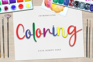 Coloring Font Download