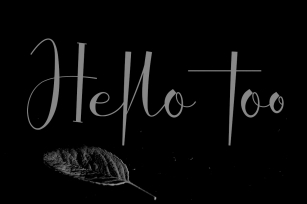 Hello Too Font Download