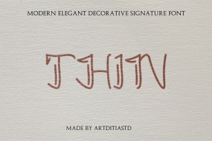 Thin decorative Font Download