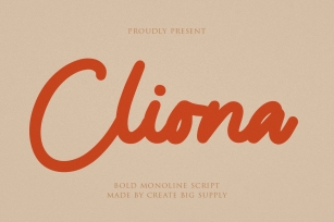 Cliona Bold Script Font Download