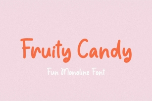 Fruity Candy is a Fun Monoline Font Download