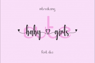 Cute Baby Girls Font Download