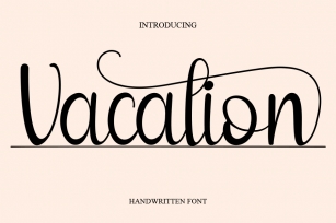 Vacation Font Download