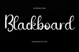 Blackboard Font Download