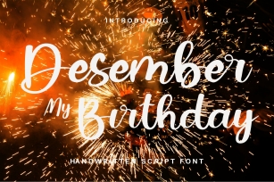 Desember My Birthday Font Download