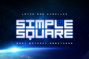ST-SimpleSquare simple square font Font Download