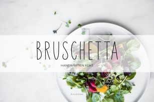 Bruschetta font Font Download