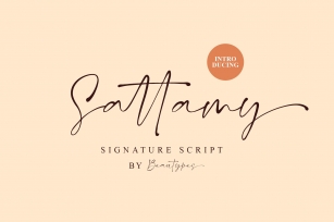 Sattamy Signature Font Download