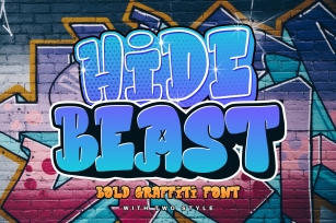 Hidebeast a Bold Graffiti Font Download