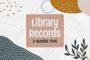 Library Records Font Download