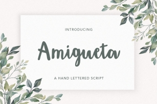 Amigueta scrip Font Download