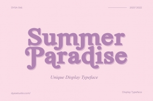 Summer Paradise Font Download