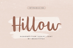 Hillow Script Font Download