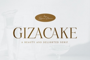 Gizacake - Elegant and Fancy Modern Serif Font Download