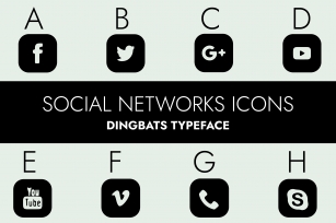 Social Networks Icons Font Download