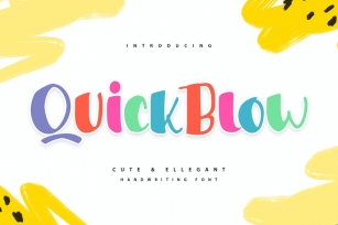Quickblow | Qute & Ellegant Handwriting Font Font Download