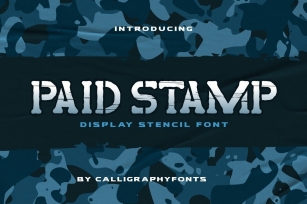 Paid Stamp Font Download