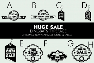 Sales Special Offers Dingbats Font Download