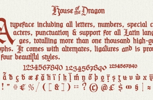 House of the Dragon Font Download