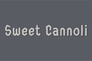Sweet Cannoli Font Download