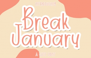Break January Font Download