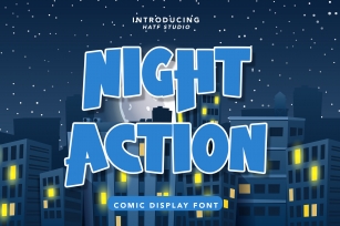 Night Action Font Download