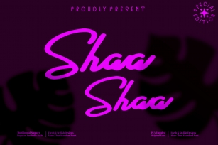 Shaa Shaa Font Download
