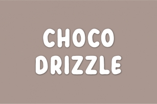 Choco Drizzle Font Download
