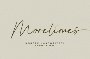 Moretimes Script Font Download