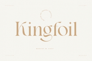 Kingfoil | Modern Stylish Font Download