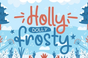 Holly Frosty - Joyful Holiday Font Font Download