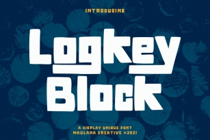 Logkey Block Display Unique Font Font Download