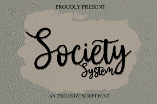 Society System Font Download