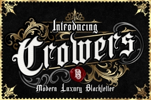 Crowers luxury Blackletter Font Download