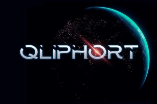 Qliphort - Futuristic Techno Space font Font Download