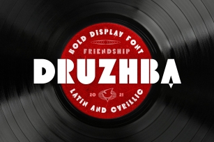 ST-Druzhba retro bold display font Font Download