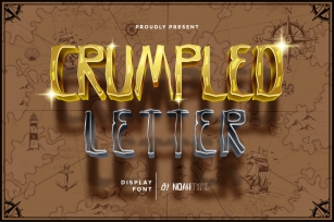 Crumpled Letter Font Download
