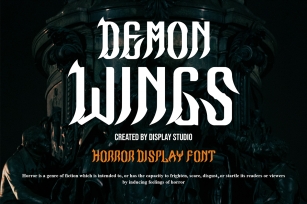 Demon Wings Font Download