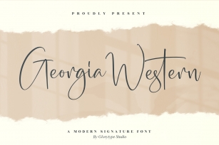 Georgia Western Font Download