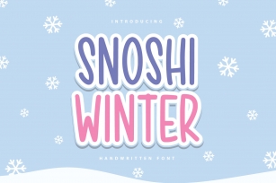 Snoshi Winter Font Download