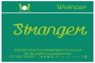 Stranger Font Download